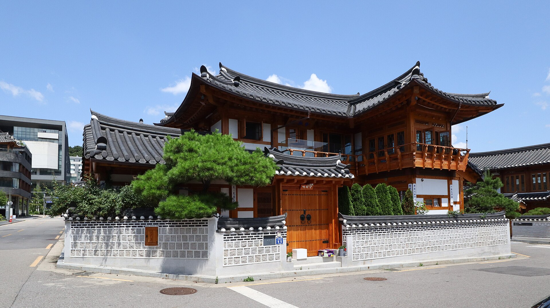A modern two-story hanok home in Eunpyeong Hanok Village